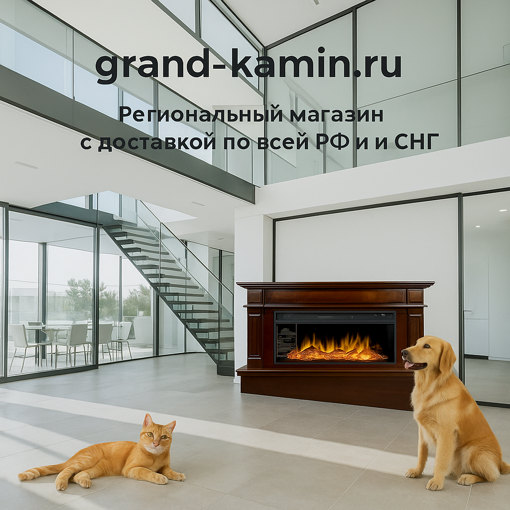    Электрокамин Atlanta темный дуб - ваш шедевр уюта с реальным эффектом пламени и максимальным комфортом до 25 м² Kamin