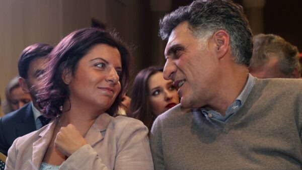    Маргарита Симоньян и Тигран Кеосаян. Фото: ТВЦ