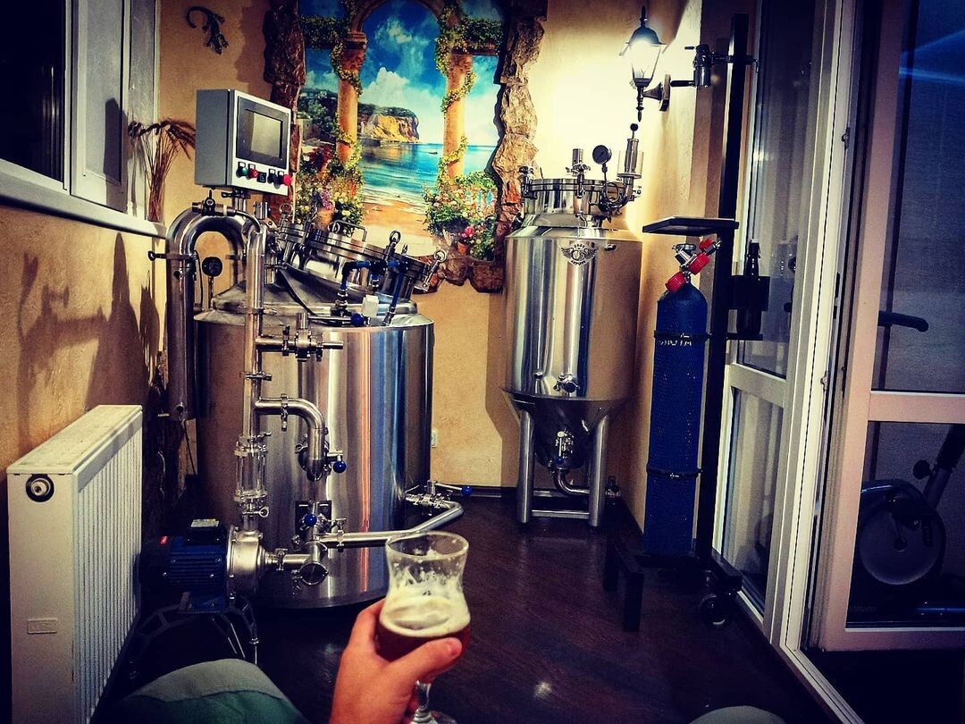 Варка пива на балконе в пвк от Доли Ангелов