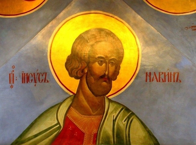 Святой праведный Иисус Навин. Современная роспись.