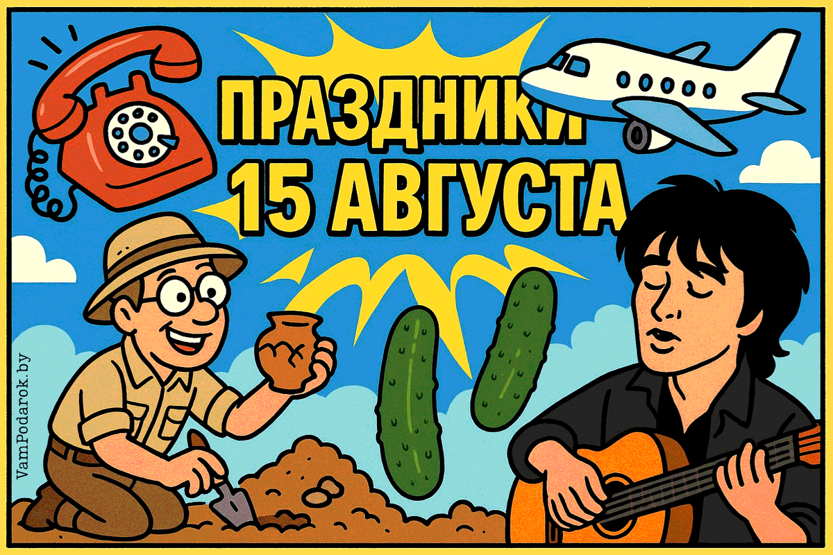 Праздники 15 августа 2025 года: День археолога, День авиастроителя, День памяти Виктора Цоя и другие события