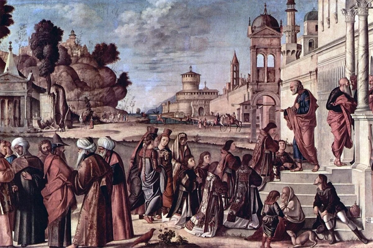    Рукоположение святого Стефана. Витторе Карпаччо, около 1514 года. (Берлинская картинная галерея)