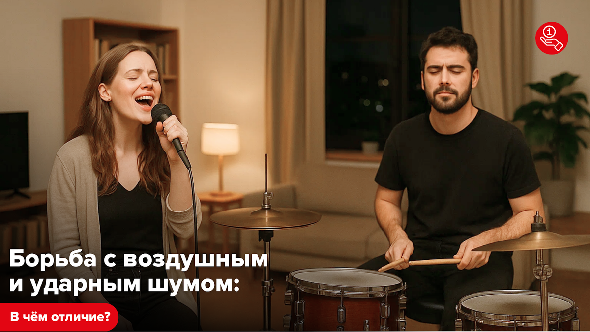 Борьба с воздушным и ударны шумом: в чём отличие?