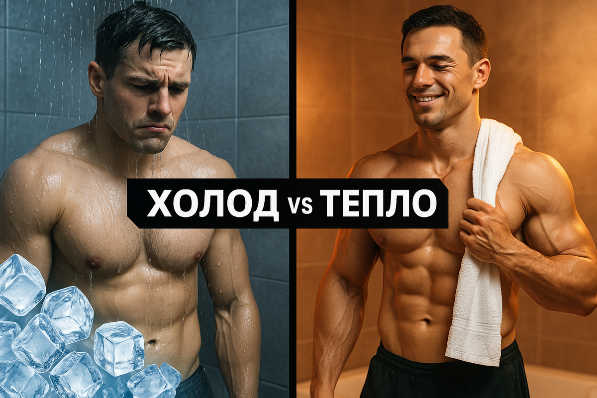 Холодный душ vs тёплый душ.