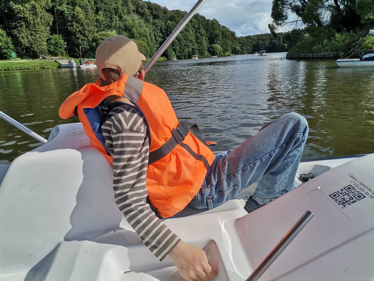 На катамаране