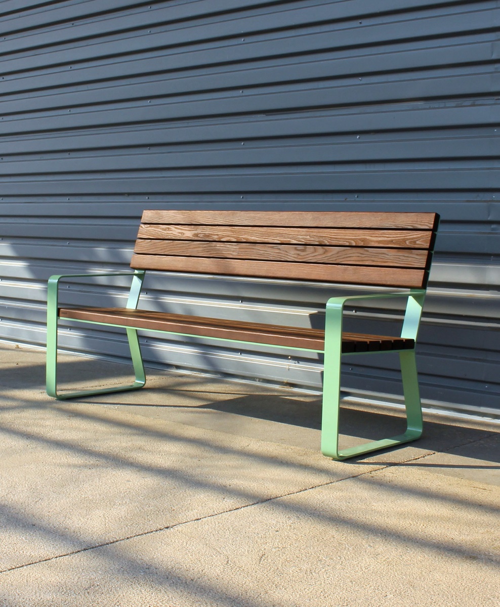 Скамья со спинкой Elmwood (Элмвуд) МАФ, Благоустройство, уличная мебель