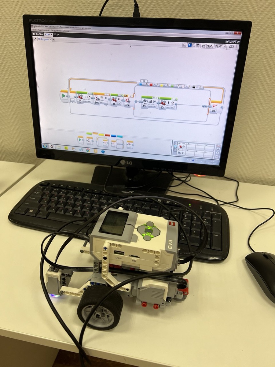 Примеры собранных учениками роботов 