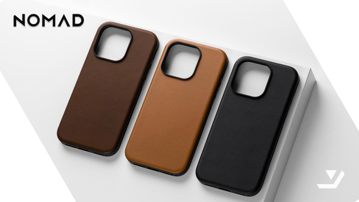 Чехол Nomad из натуральной кожи Horween для iPhone 16 Pro Max. Уникальная патина, поддержка MagSafe и прочная защита в минималистичном исполнении.