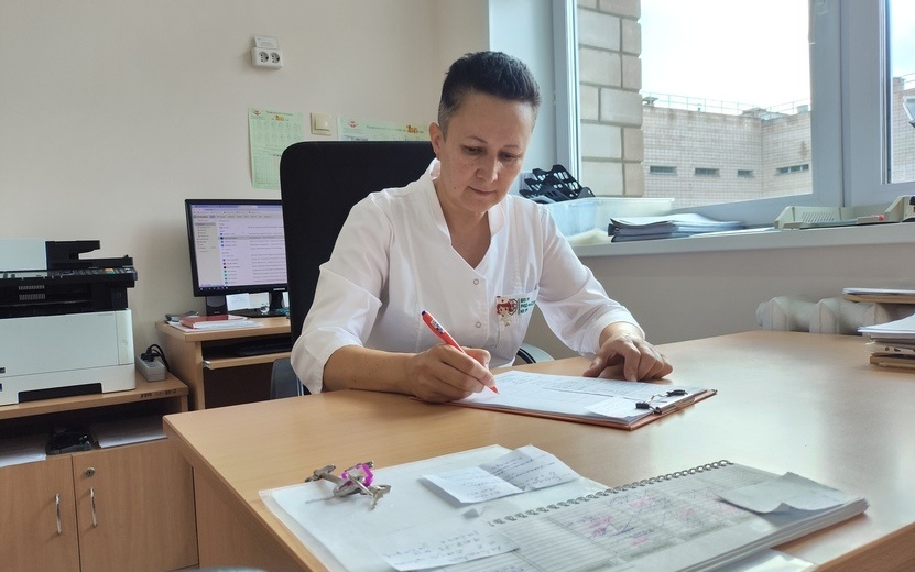  Старшая медсестра хирургического отделения №2 РКОД Наталья Гребенщикова. Фото: Таня Трушкова