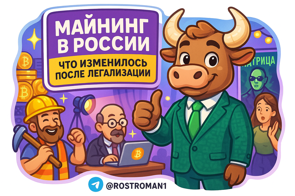    Майнинг в России после легализации 2024: как не вылететь в трубу и заработать на новых правилах РоСТ | Роман о Системном Трейдинге