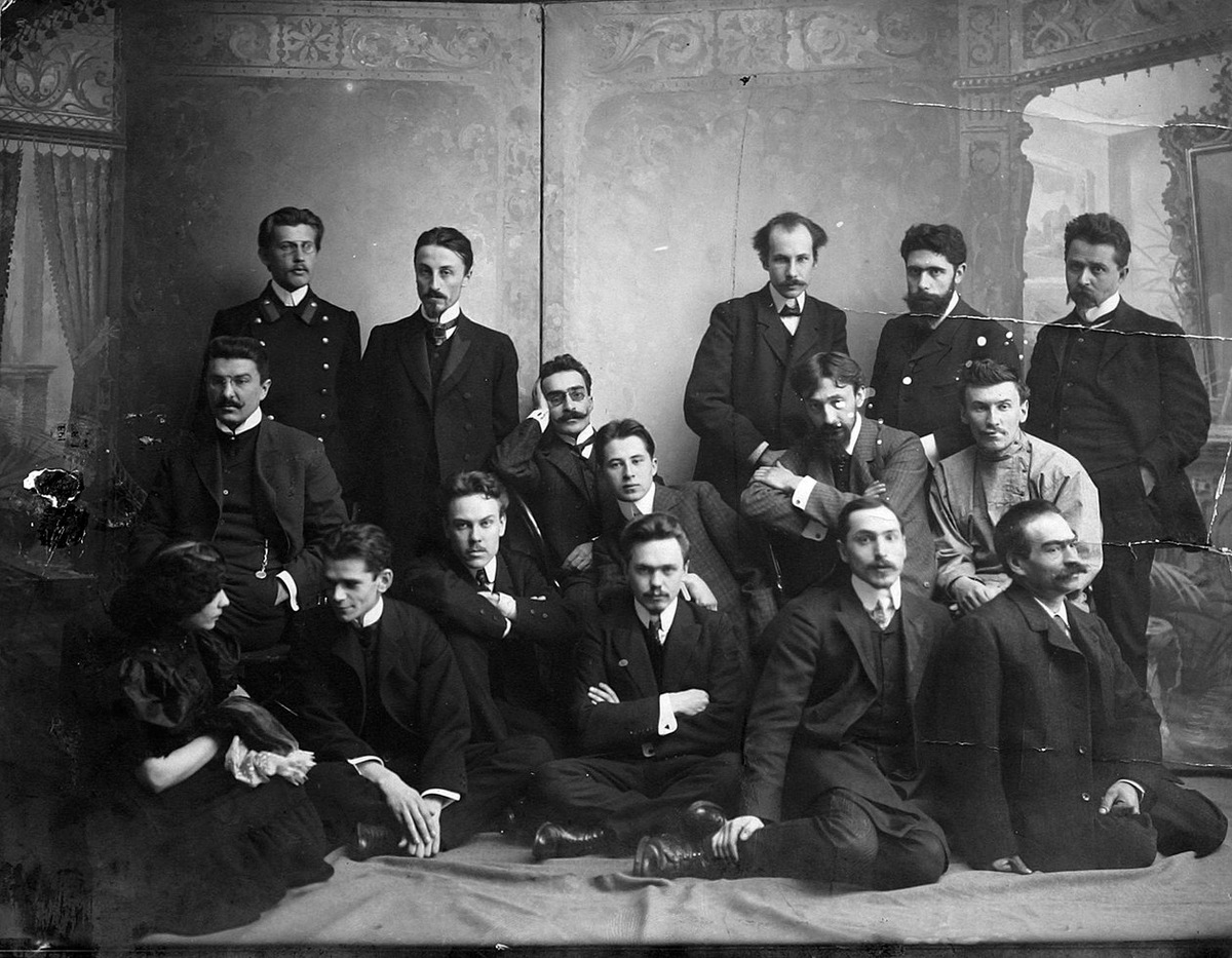 Борис Бугаев (Андрей Белый) и авторы-символисты, 1907 год.