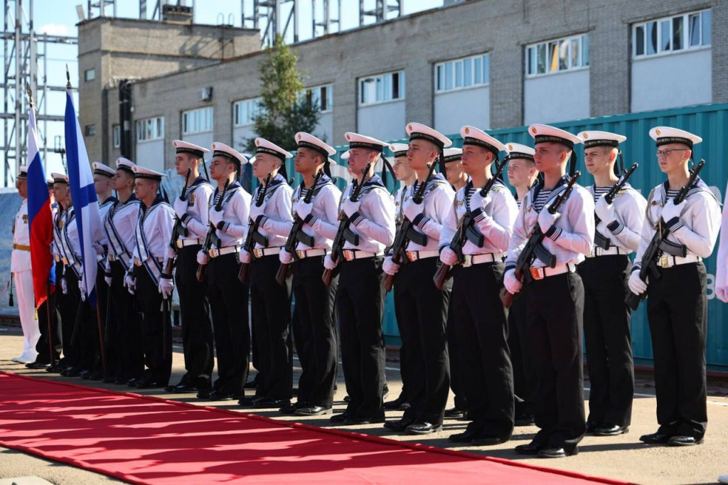 Спуск на воду фрегата "Адмирал Амелько" / Фото: "Северная верфь"  📷
