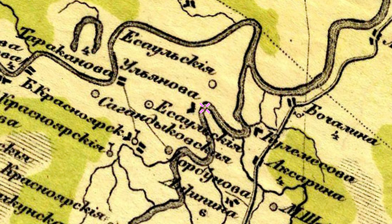 Фрагмент карты Стрельбицкого издания 1919-1921. Восток.