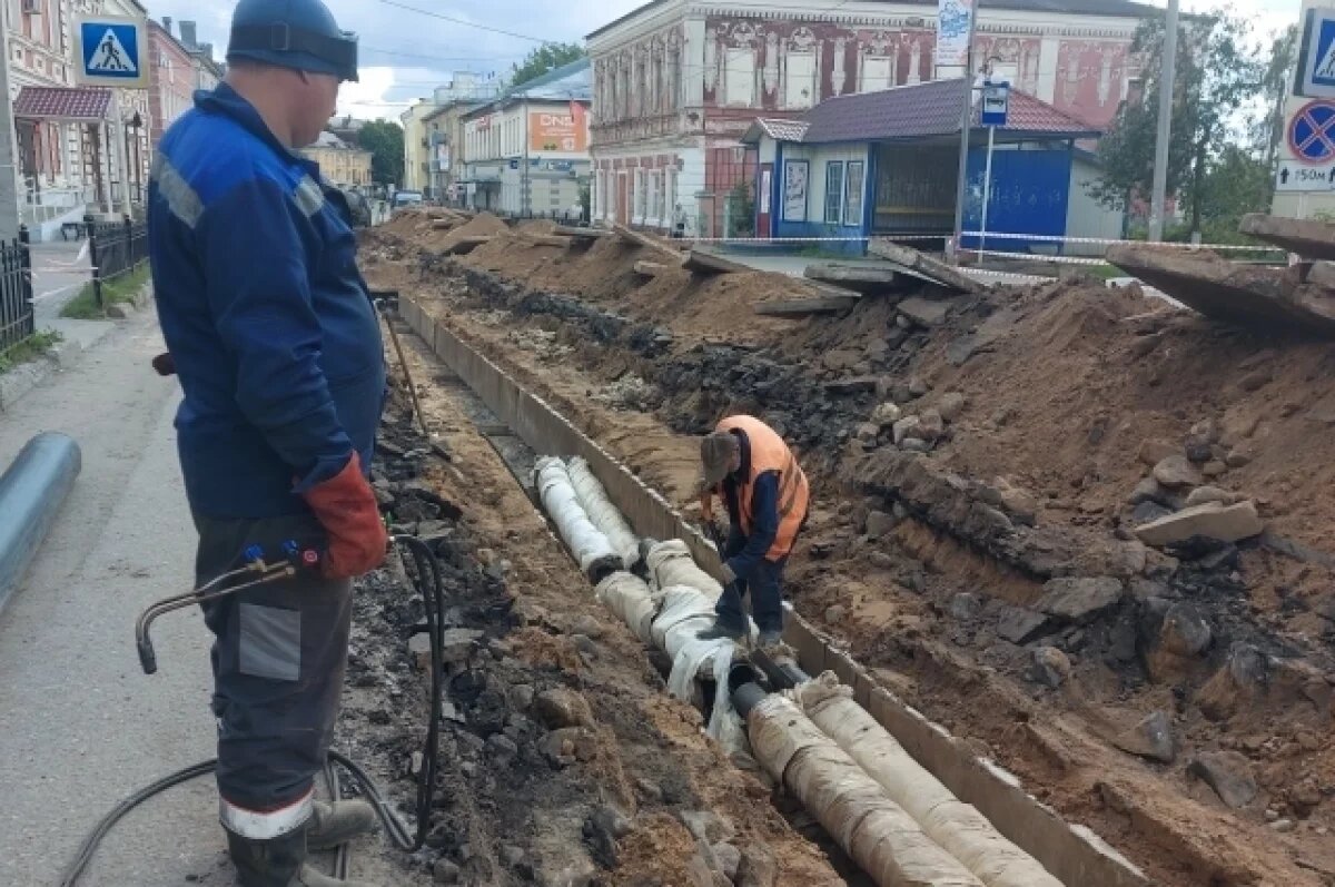    В городе Бологое обновляют теплосети