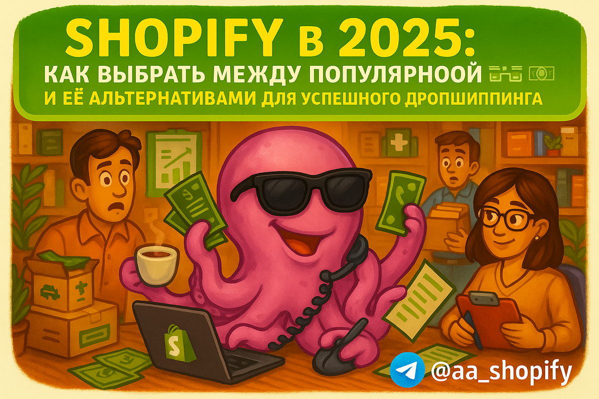    Shopify в 2025: Как выбрать между популярной платформой и её альтернативами для успешного дропшиппинга aa_ecom