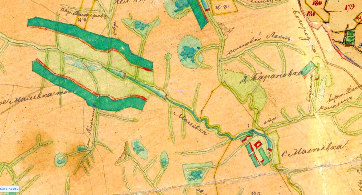 Карта 1760-х годов