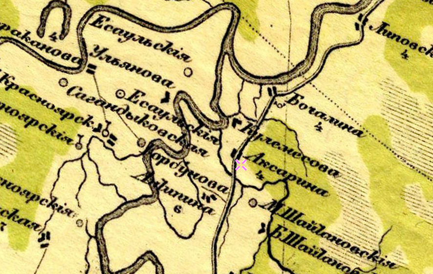 Фрагмент карты Стрельбицкого издания 1919-1921. Восток.