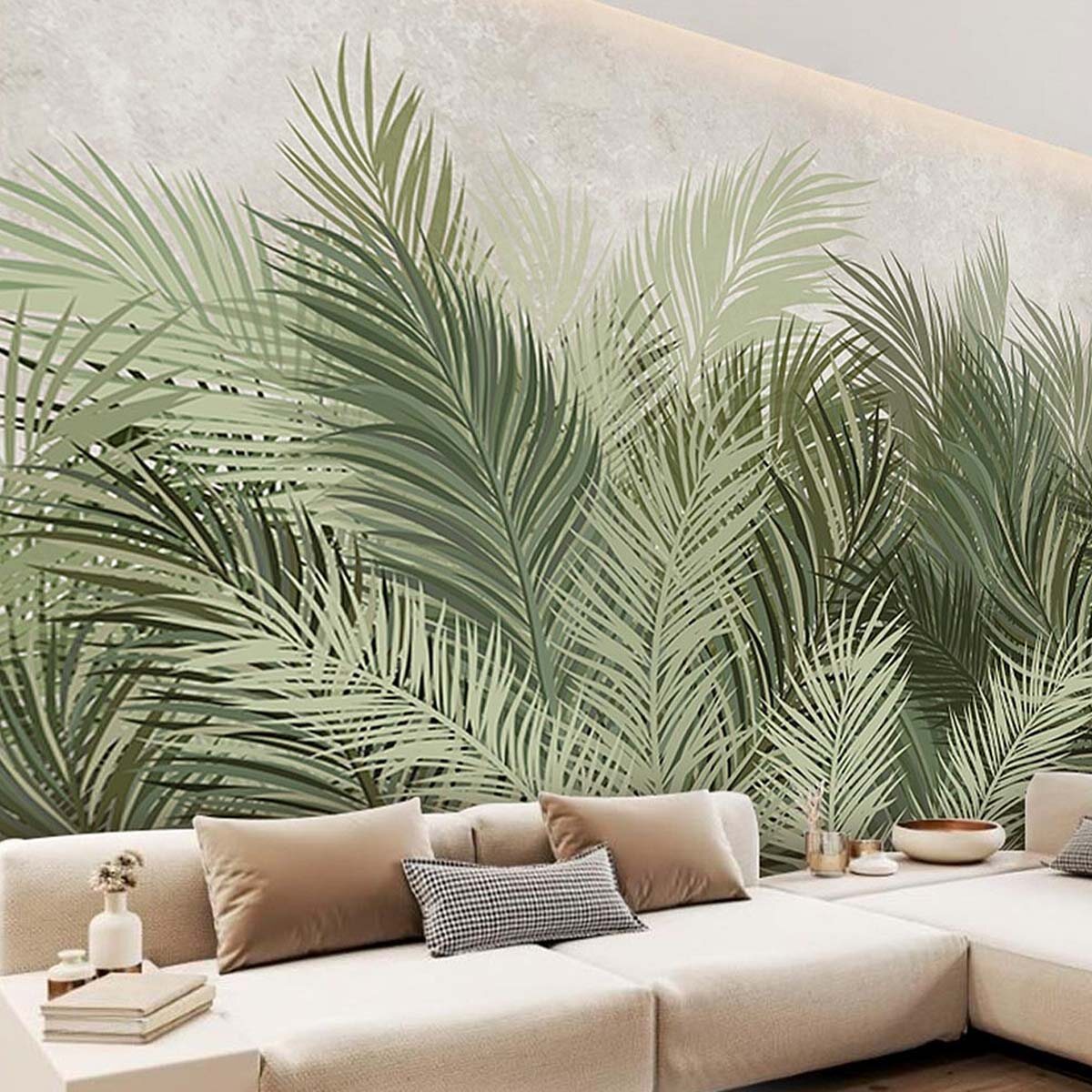 Пример интерьера с отделкой стен флизелиновыми фотообоями VEROL. Артикул на WB: 120189831.