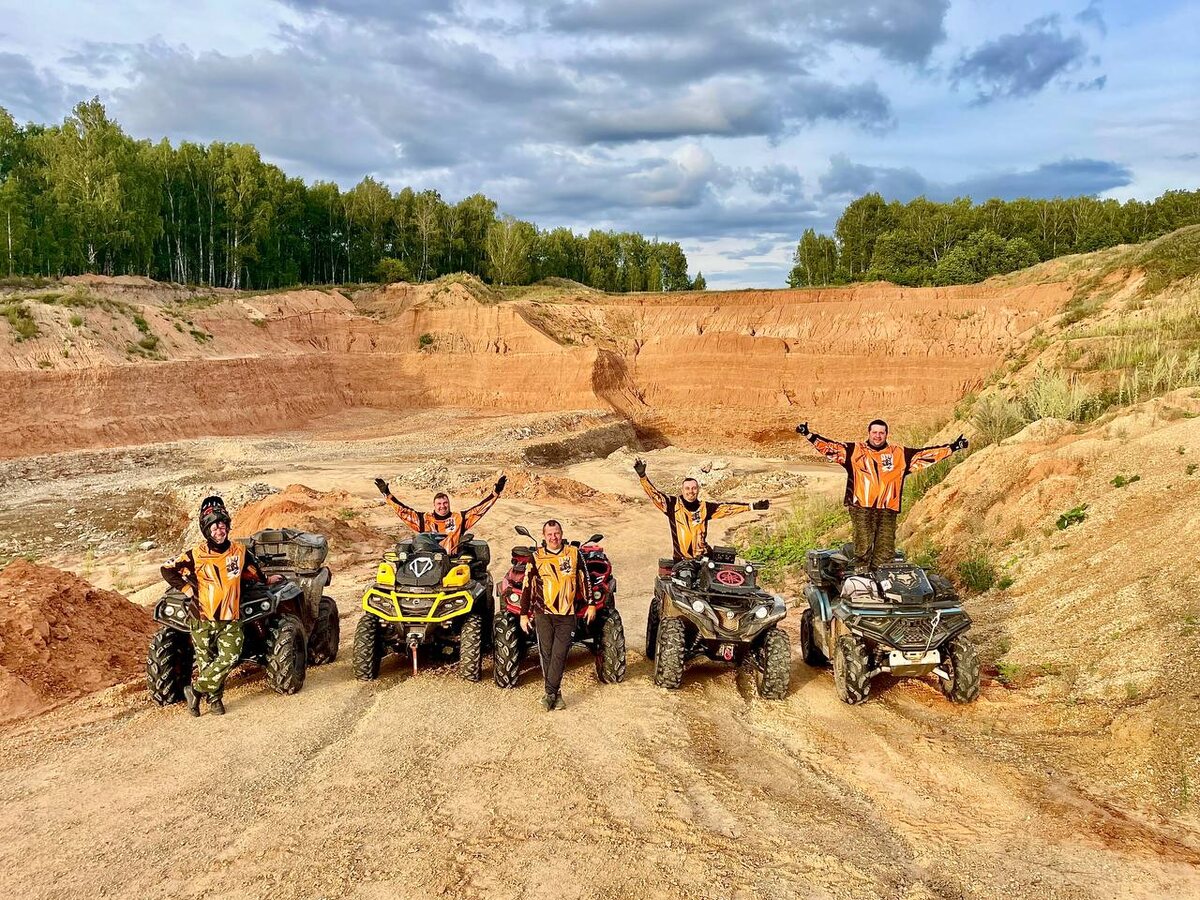 Путешествие на квадроциклах в пещеры в Ичалках Нижегородская область