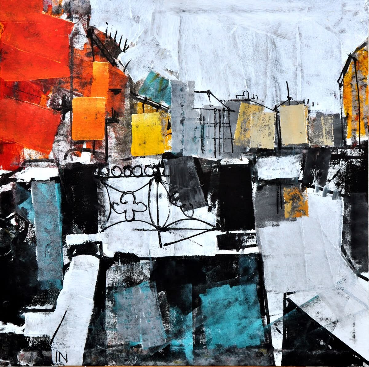 © Игорь Нелюбович. Мойка. Холст, масло. 75 х 75 см.