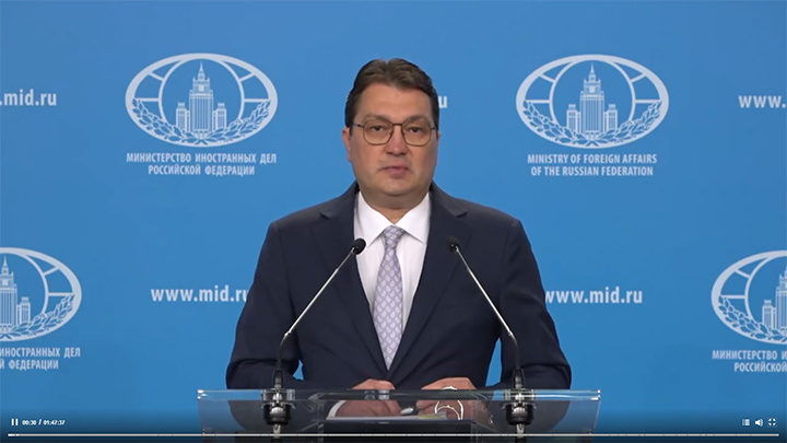    Алексей Фадеев: "Территориальное устройство РФ закреплено в Конституции нашей страны. Этим всё сказано". Фото: МИД России