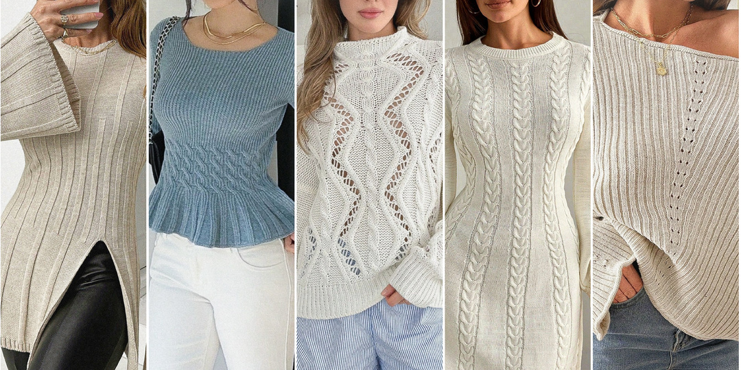 Большая подборка вязаных новинок Shein — 7 моделей. Делюсь новыми схемами