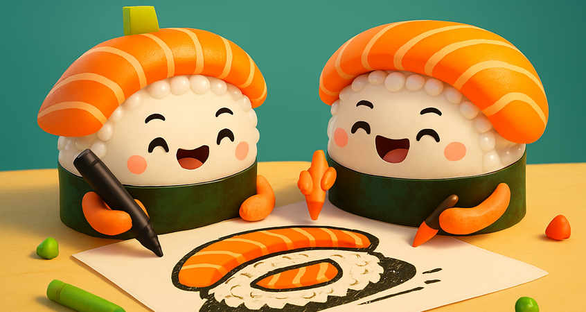    Только до 20 августа: нарисуй ролл — получи приз. Конкурс от суши-бара «Ниндзя» в Пинске