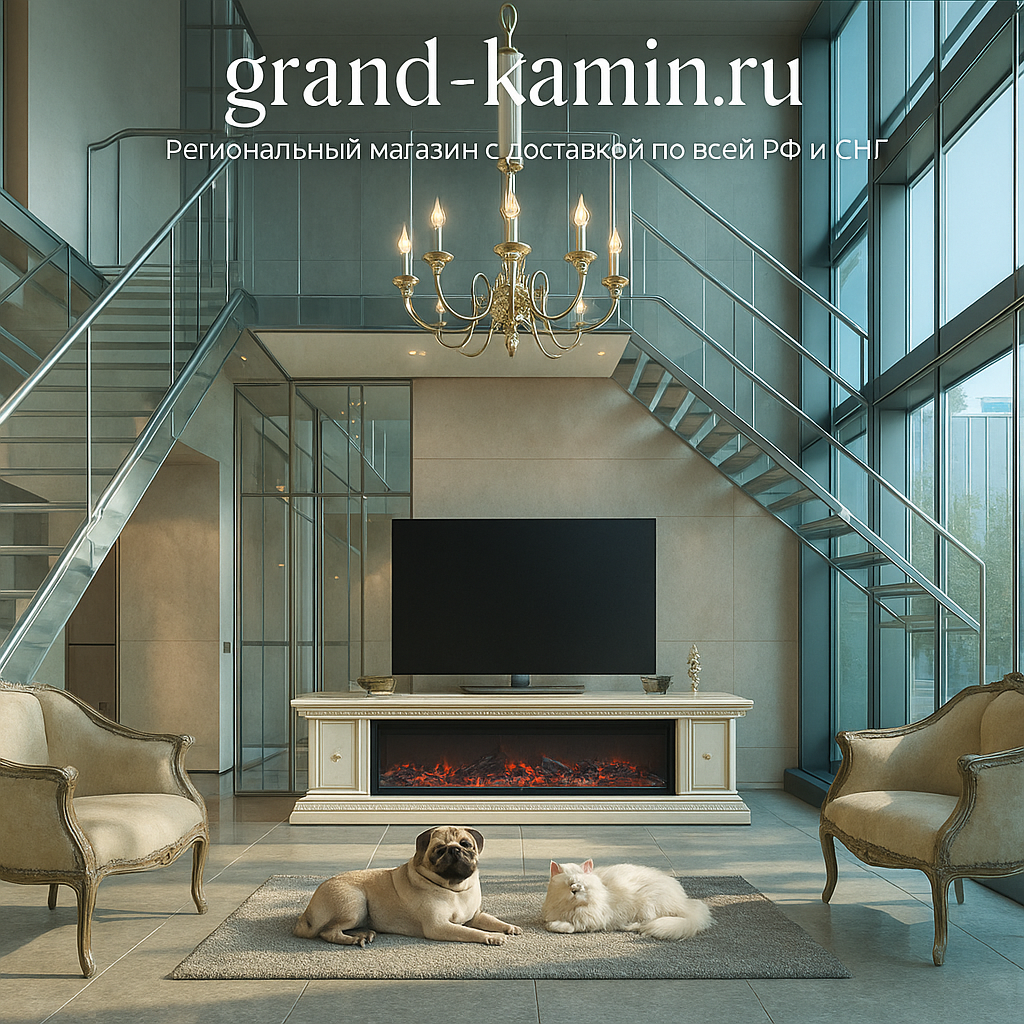    Как электрический камин «Георгия» в оттенке слоновой кости превратит ваш дом в оазис уюта и стиля Kamin