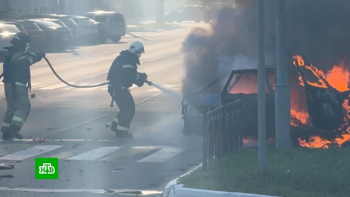    Белгородцы спасли людей из атакованного дроном авто за секунды до взрыва