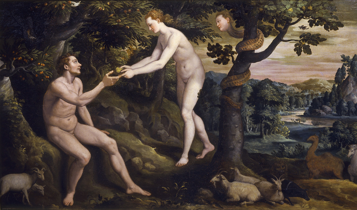 Тинторетто искушение Адама