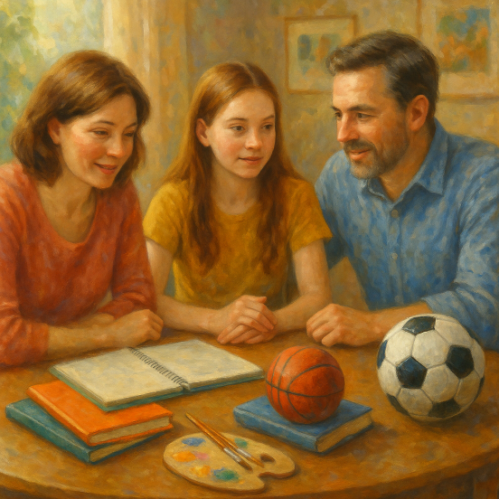 Помощь в выборе кружков и внеклассных занятий 