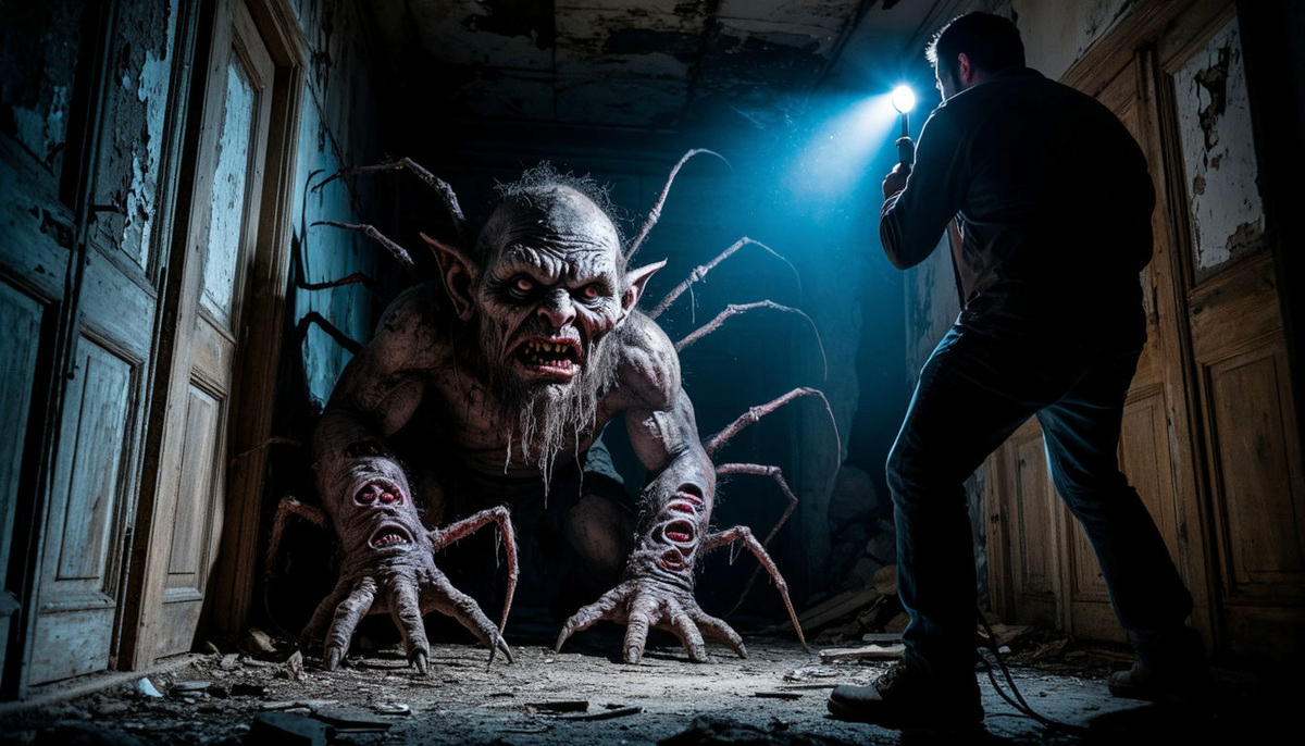 Это было ужасное чудовище.