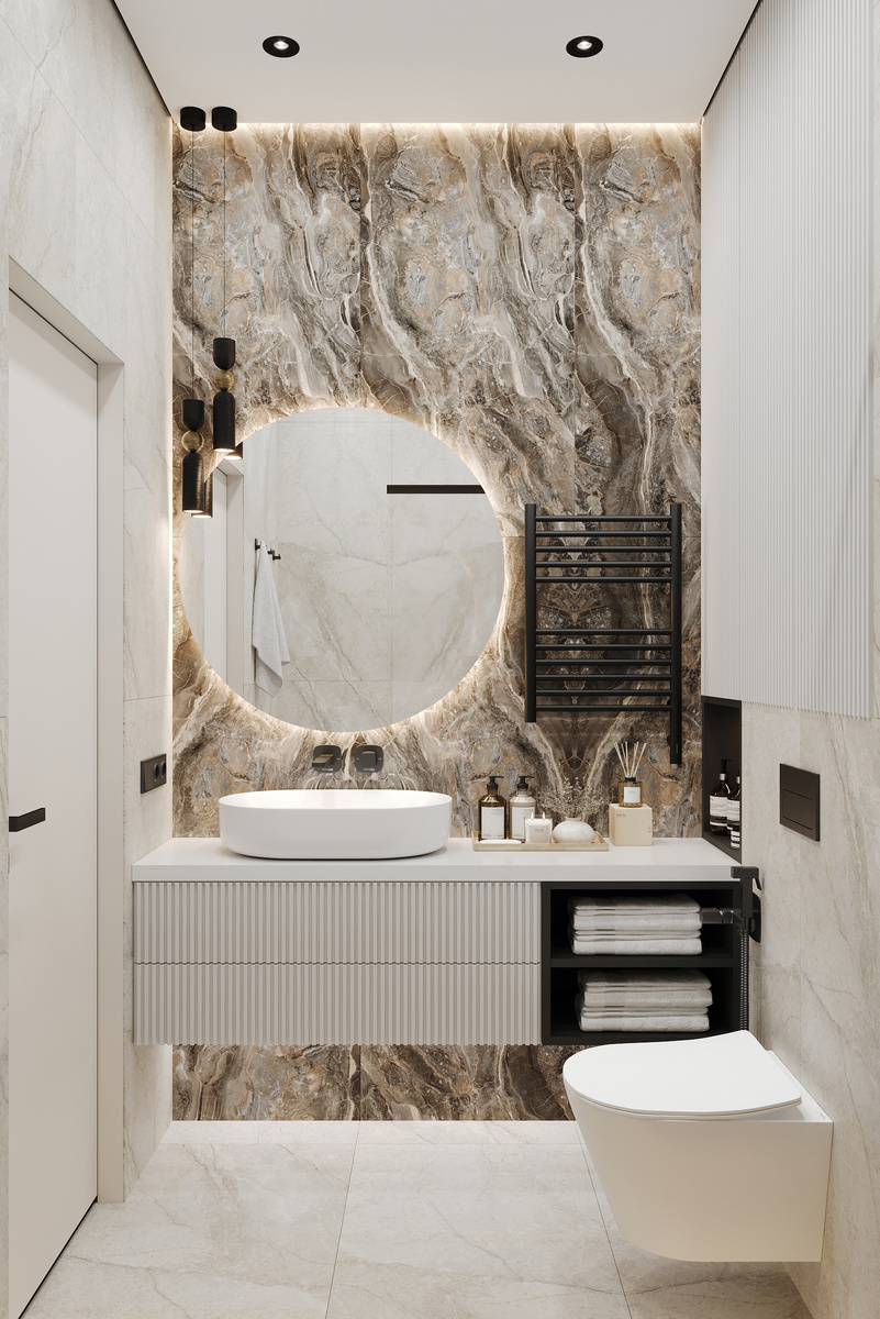 Интерьер санузла из портфолио Студии дизайна и ремонта VDOME