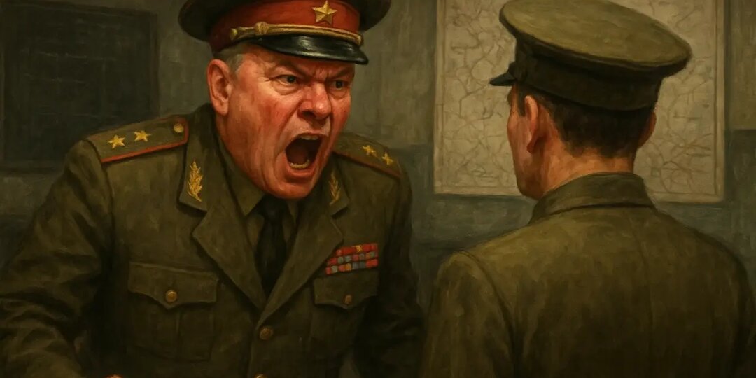 Генерал орал: "Дезертиры!", а командир тихо сказал: "Людей на убой я не поведу"