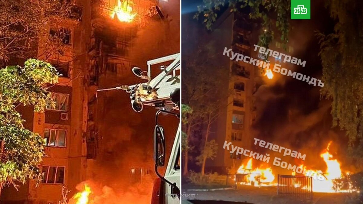    Один человек погиб и шестеро пострадали при ударе дрона ВСУ по дому в Курске