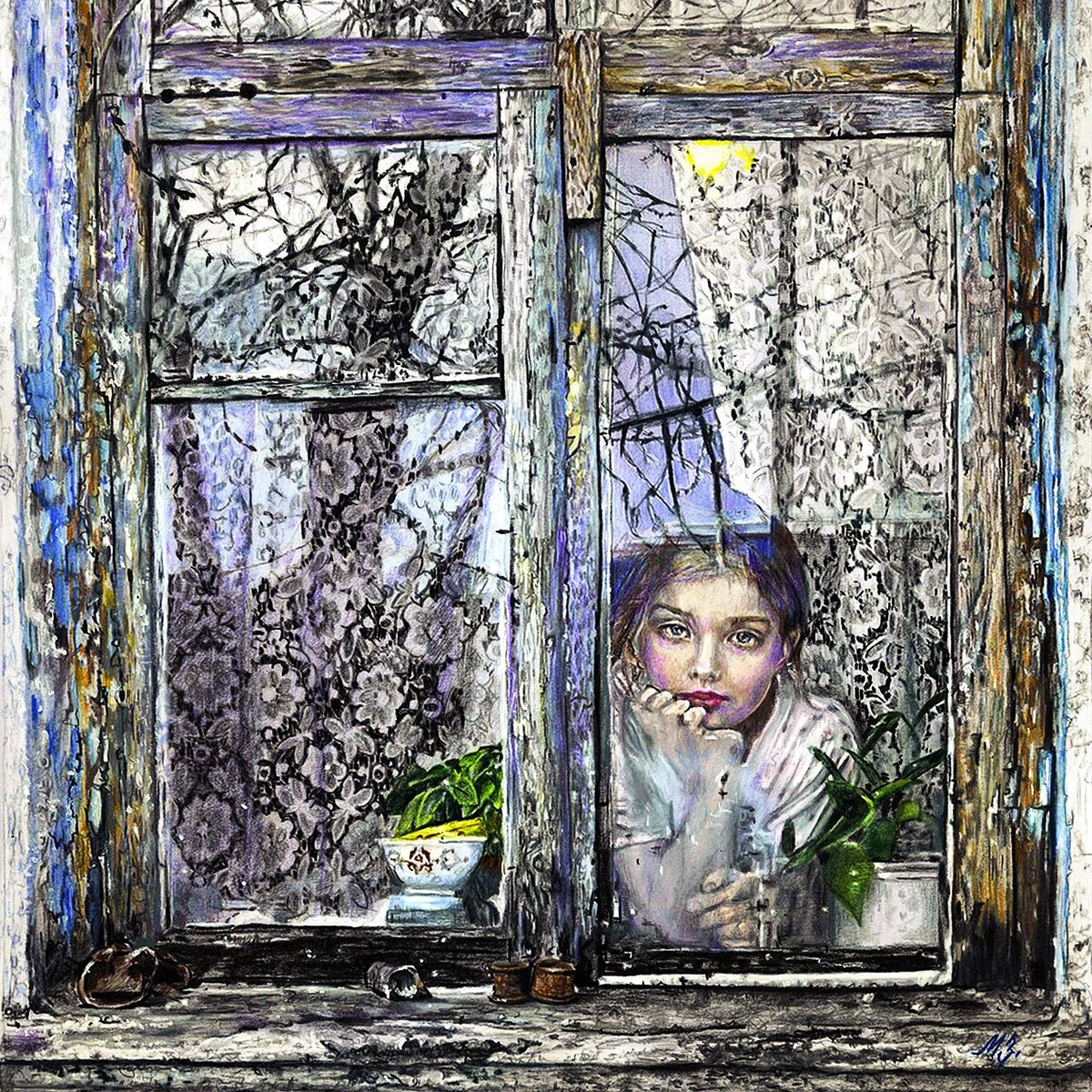 К тебе школьный товарищ пришёл (рисунок Марии Зельдис)