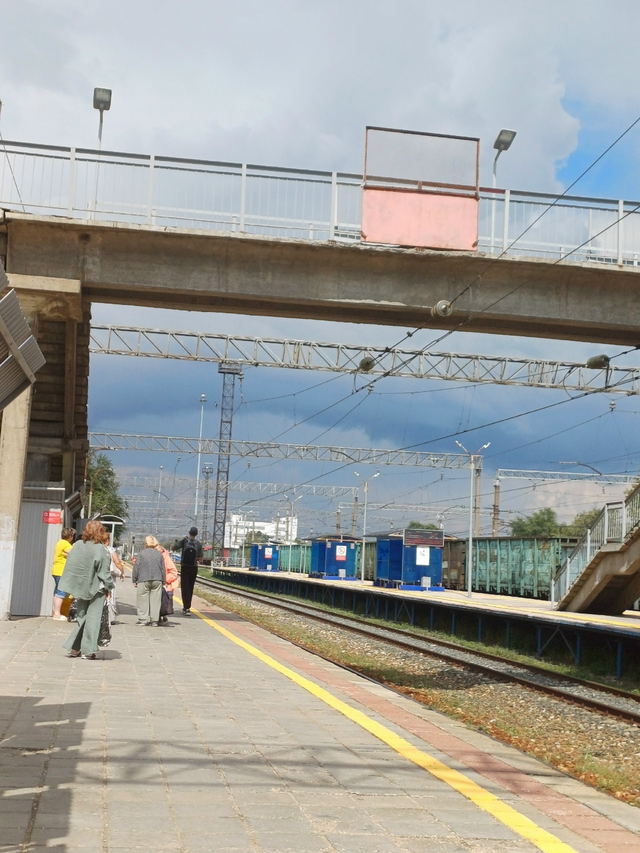 Станция Средневолжская в Самаре. Через несколько минут пойдет дождь