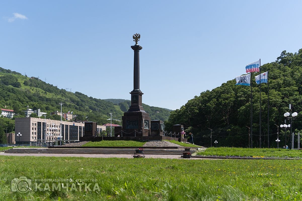 Фото: Центральная часть Петропавловска-Камчатского — место проведения патриотических мероприятий / ИА «Камчатка»