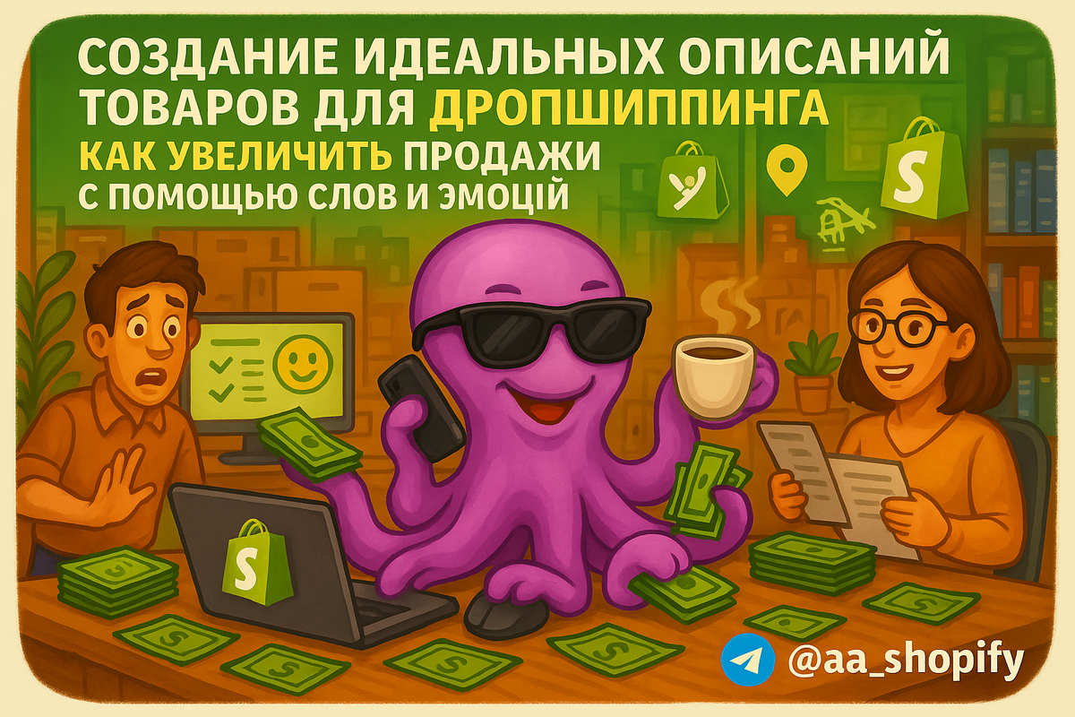    Создание идеальных описаний товаров для дропшиппинга на Shopify: как увеличить продажи с помощью слов и эмоций aa_ecom