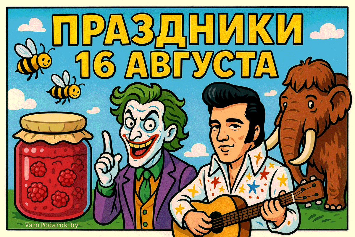Праздники 16 августа 2025 года: Международный день бездомных животных, День малинового варенья, День Джокера и другие события
