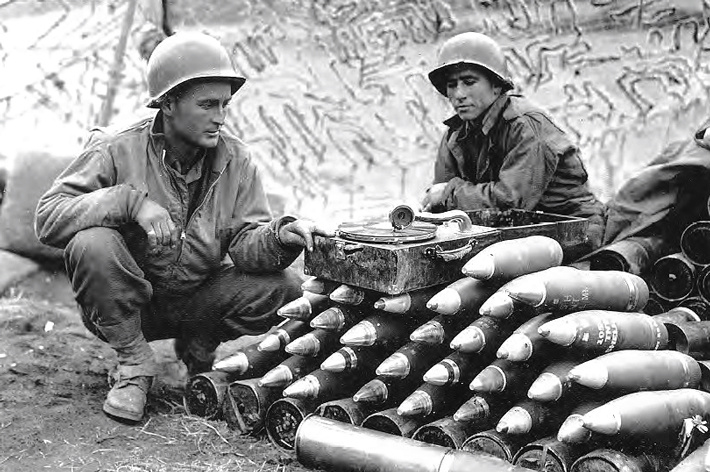 Артиллерийские боеприпасы в Вогезах. Операция "Драгун", 1944 год. 