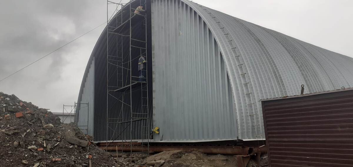 Монтаж торца.