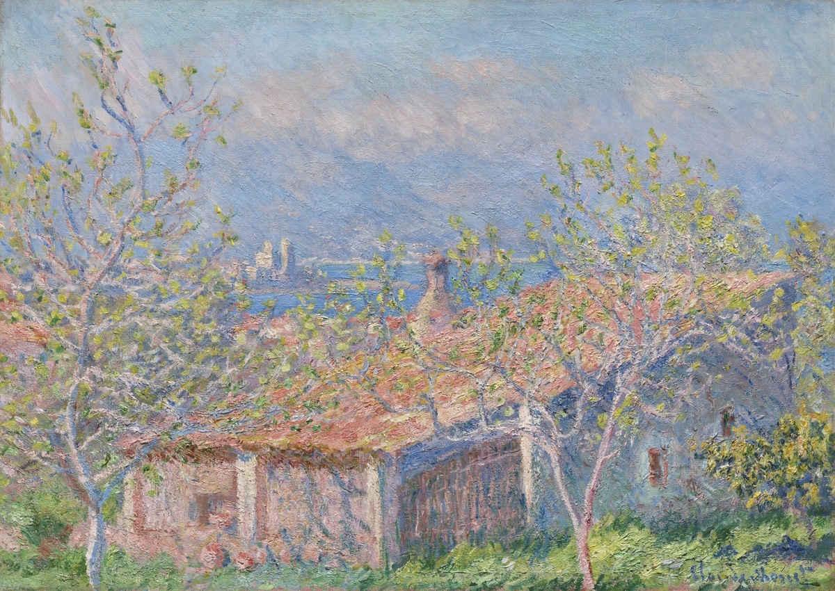 Gardener's House at Antibes (1888) by Claude Monet. Original from The Cleveland Museum of Art. Digitally enhanced by rawpixel.