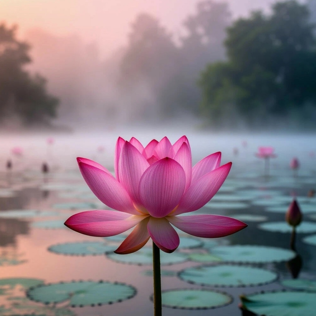 Лотос — цветок, который рождается в грязи, но становится символом чистоты.