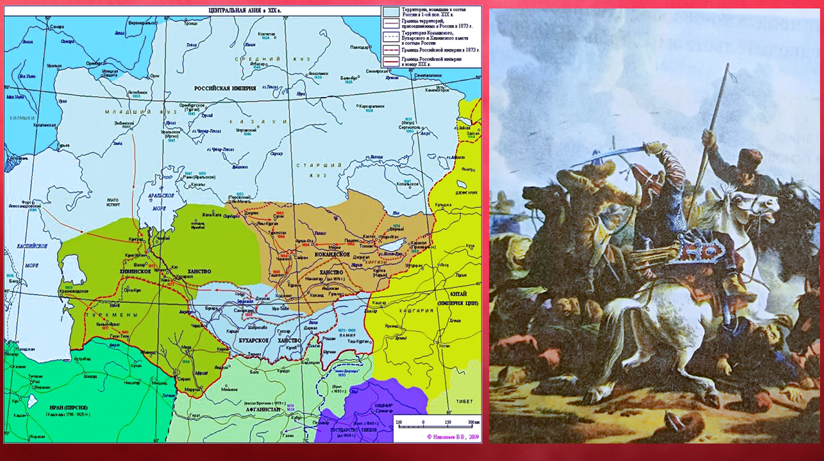 Кокандское ханство в 1851 году.