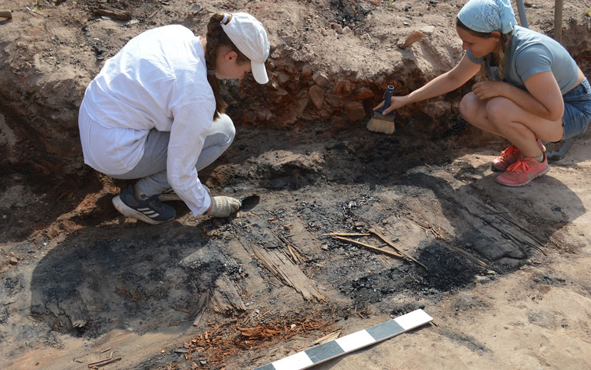  Исследование квартала на улице Красной. Фото: группа Археологи УдГУ ВК vk.com/club1112626
