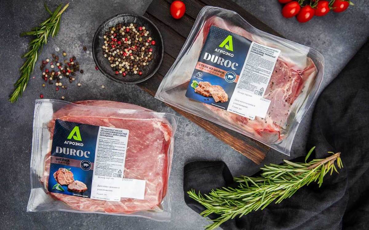    «Агроэко» начала поставки свинины породы Duroc в «Азбуку Вкуса» Фото из соцсетей «Агроэко»