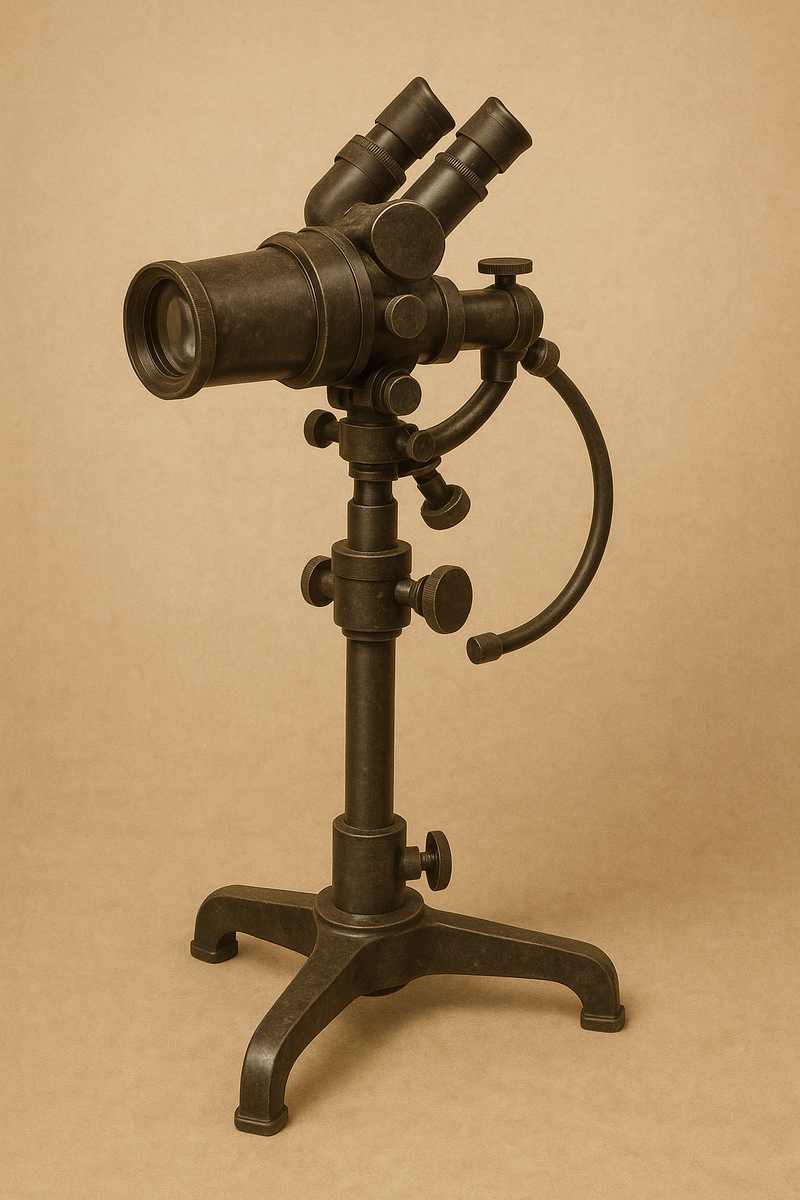 Одна из моделей первых кольпоскопов- реконструкция