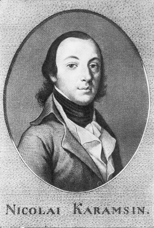 Портрет Николая Карамзина для немецкого издания книги