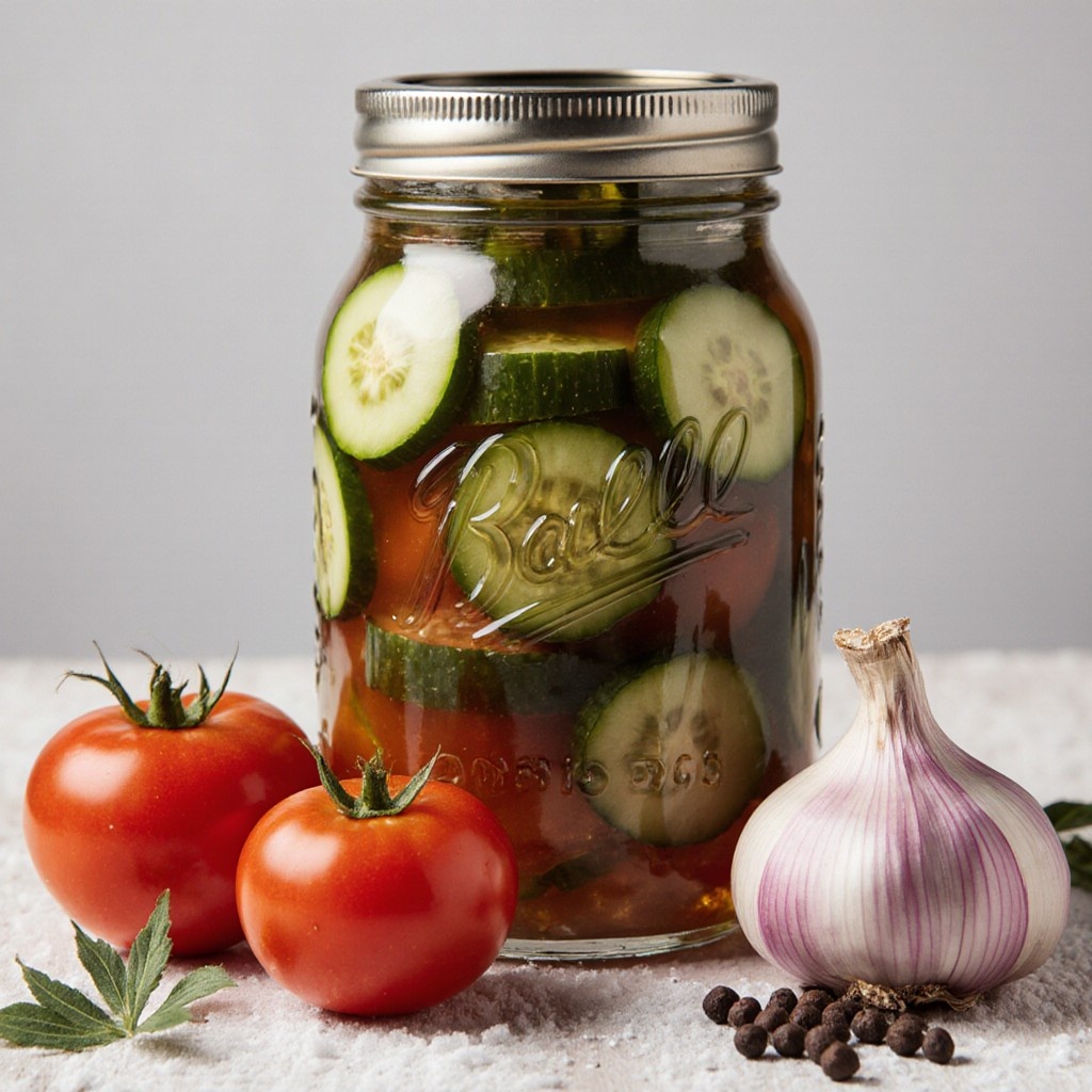 🍅Классический рецепт огурцов в томатной заливке